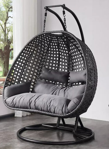 Harrington XL Double Hanging Egg Chair Dark Grey/Anthracite
