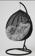 Harrington Single Hanging Egg Chair Black