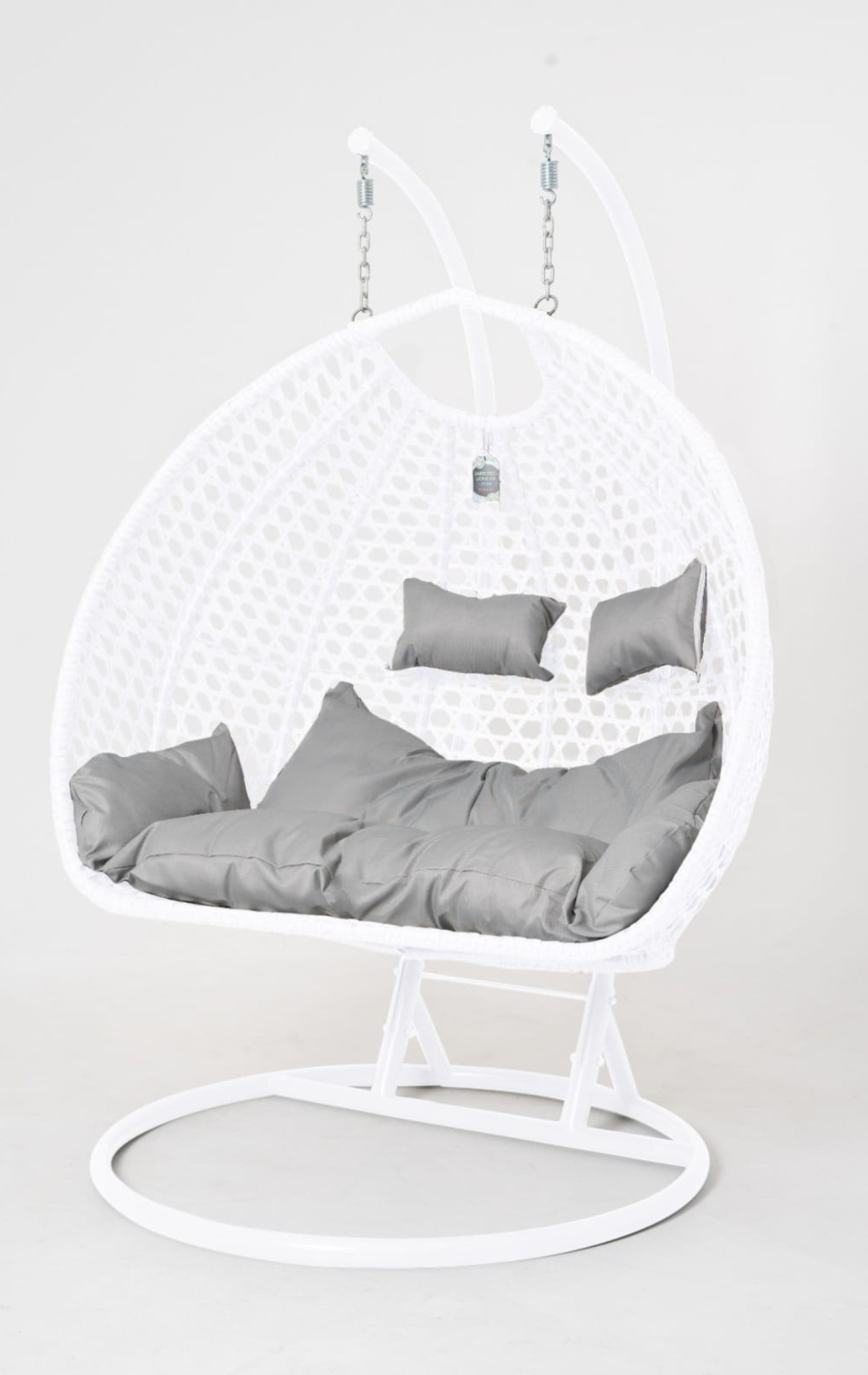 Harrington XL Double Hanging Egg Chair White