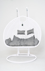 Harrington XL Double Hanging Egg Chair White