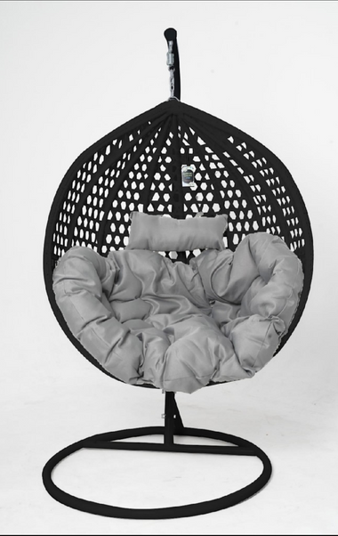 Harrington Single Hanging Egg Chair Black