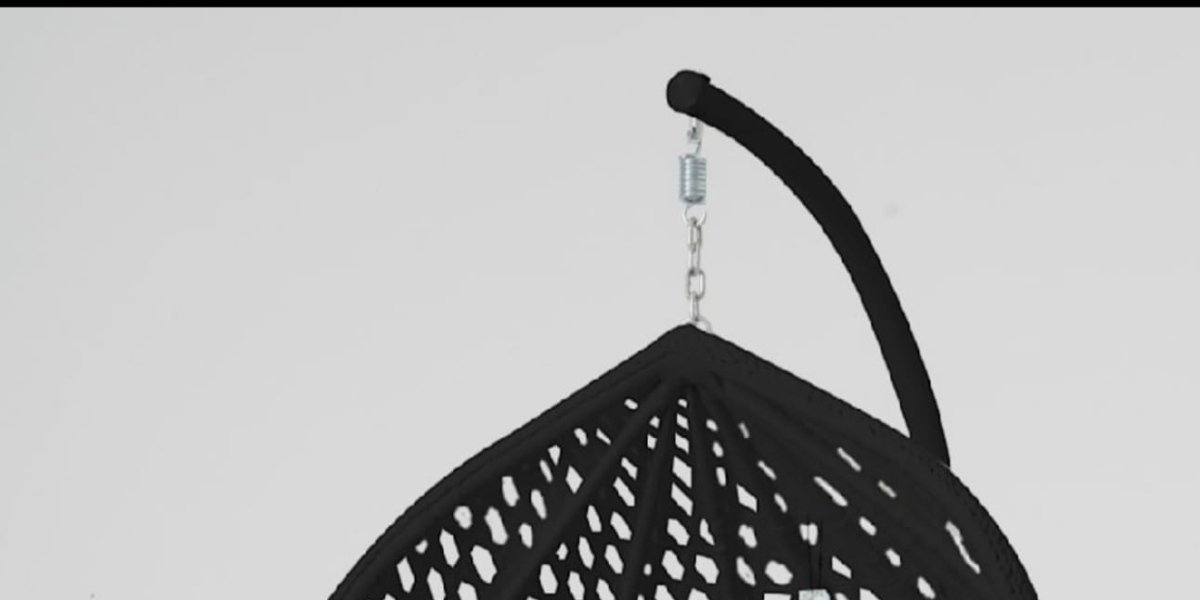 Harrington Single Hanging Egg Chair Black Eggchairs.co.uk