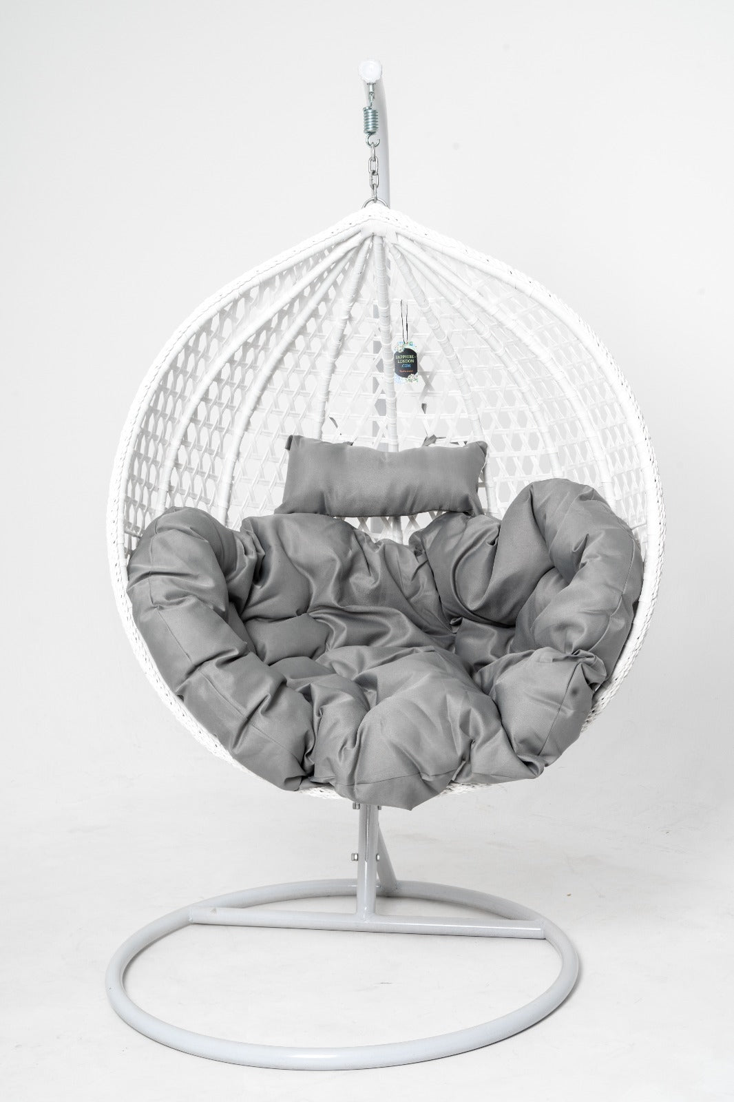 Harrington Single Hanging Egg Chair White