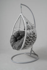 Heston Single Hanging Egg Chair White