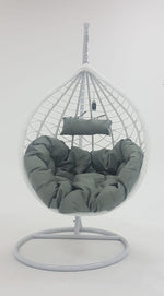 Heston Single Hanging Egg Chair White