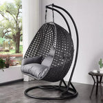 Harrington XL Double Hanging Egg Chair Black